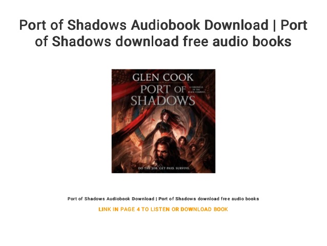 Glen cook black company audiobook download sites